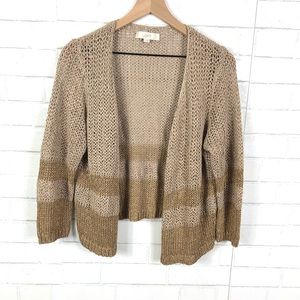 LOFT Metallic Cardigan Sweater